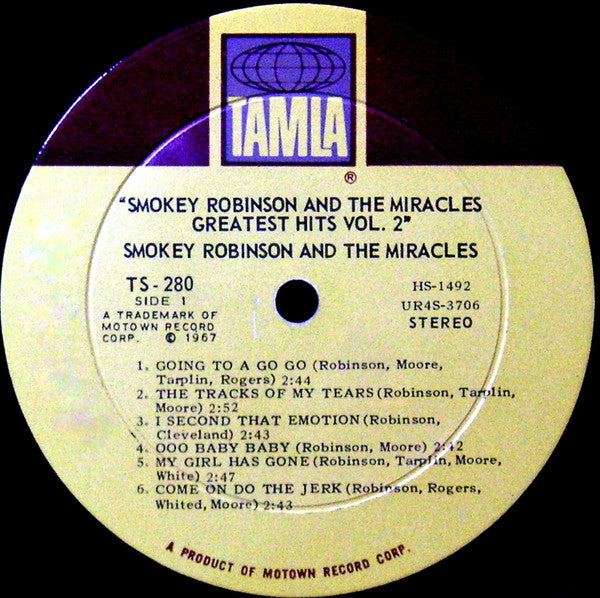 Smokey Robinson & The Miracles* : Greatest Hits Vol. 2 (LP, Comp)