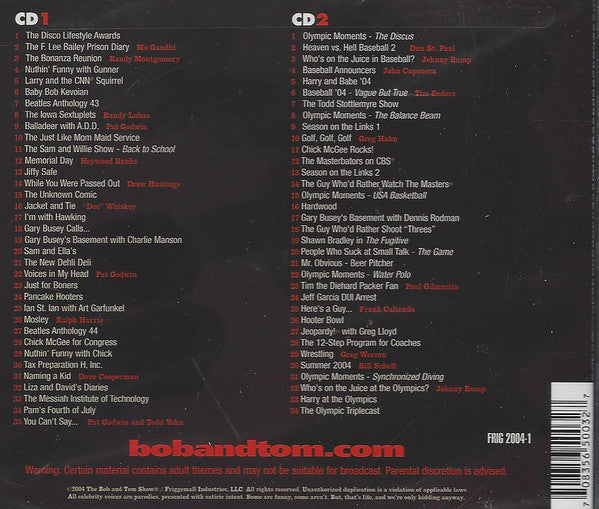 Bob & Tom : Odd Balls (2xCD, Album)
