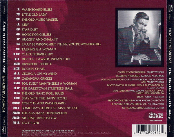Hoagy Carmichael : Ole Buttermilk Sky (CD, Comp)