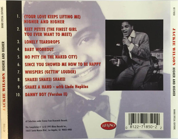 Jackie Wilson : Higher And Higher (CD, Comp)