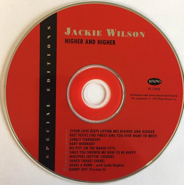 Jackie Wilson : Higher And Higher (CD, Comp)