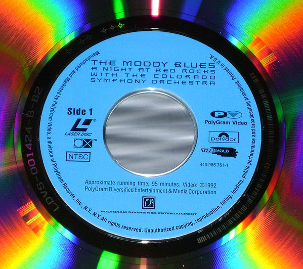 The Moody Blues : A Night At Red Rocks With The Colorado Symphony Orchestra (Laserdisc, 12", Album, NTSC, CLV)