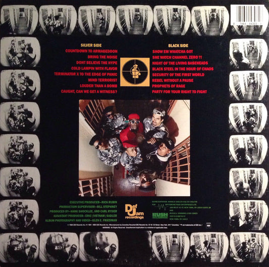 Public Enemy : It Takes A Nation Of Millions To Hold Us Back (LP, Album, Car)