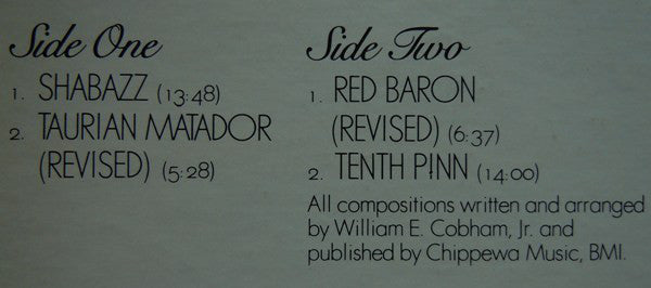 Billy Cobham : Shabazz (LP, Album, Pre)