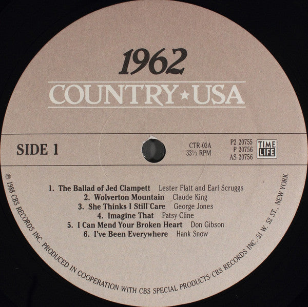 Various : Country USA 1962 (2xLP, Comp)