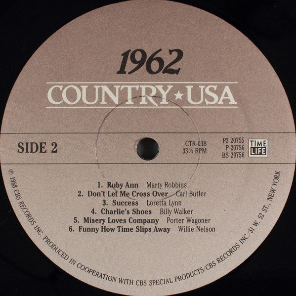 Various : Country USA 1962 (2xLP, Comp)