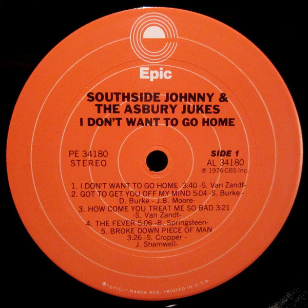 Southside Johnny & The Asbury Jukes : I Don't Want To Go Home (LP, Album, Pit)