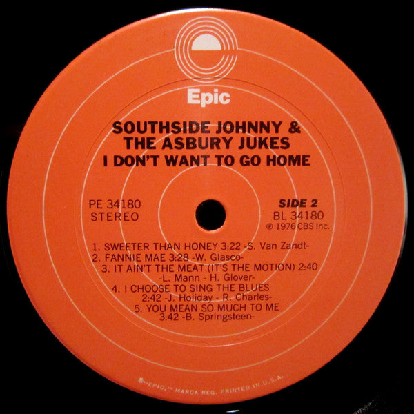 Southside Johnny And The Asbury Jukes* : I Don't Want To Go Home (LP, Album, Pit)
