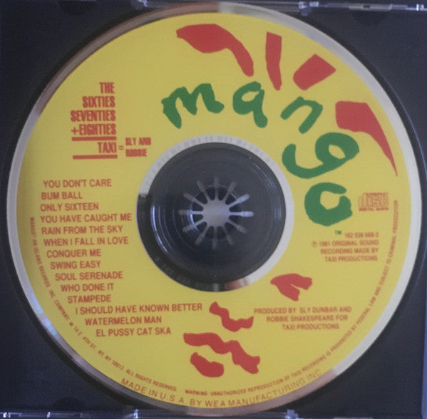 Sly & Robbie : The Sixties, Seventies + Eighties = Taxi (CD, Album, Comp, RE, Jew)