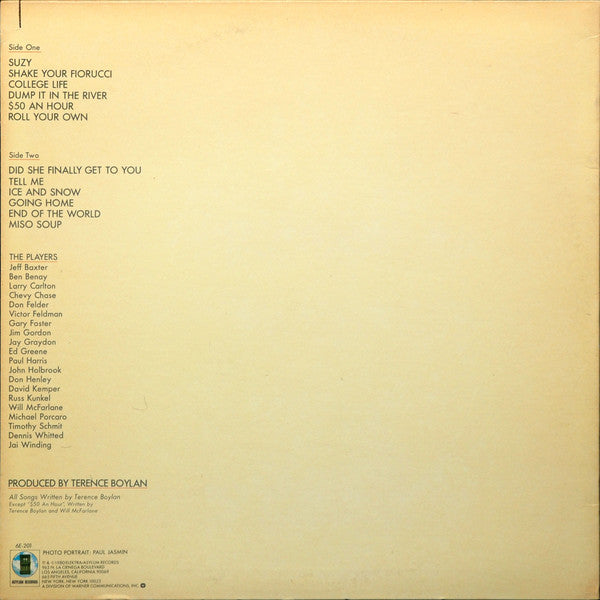 Terence Boylan : Suzy (LP, Album, AR )