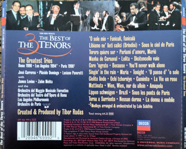 The Three Tenors : The Best Of The 3 Tenors (CD, Comp)