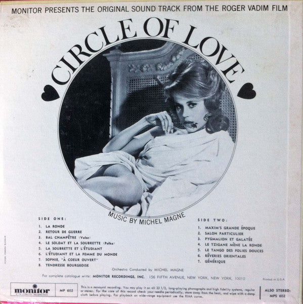 Michel Magne : Circle Of Love (Music From The Original Soundtrack) (LP, Mono)