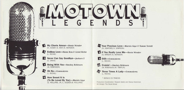 Various : Motown Legends: Love Songs (CD, Comp)
