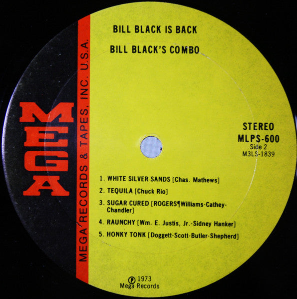 Bill Black's Combo : Bill Black Is Back! (LP, Album)