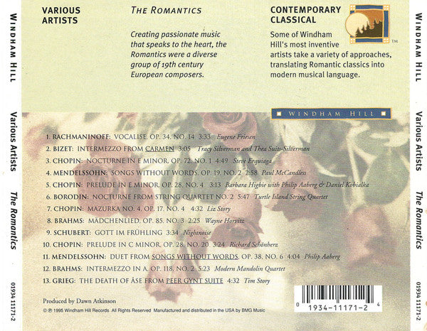 Various : The Romantics (Romantic Music Of The 19th Century) (CD, Comp)