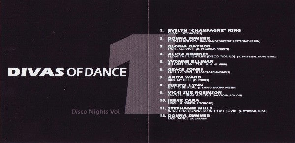 Various : Divas Of Dance (Disco Nights Vol. 1) (CD, Comp)