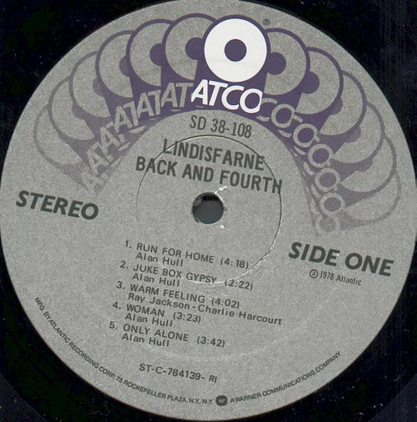 Lindisfarne : Back And Fourth (LP, Album, Ric)