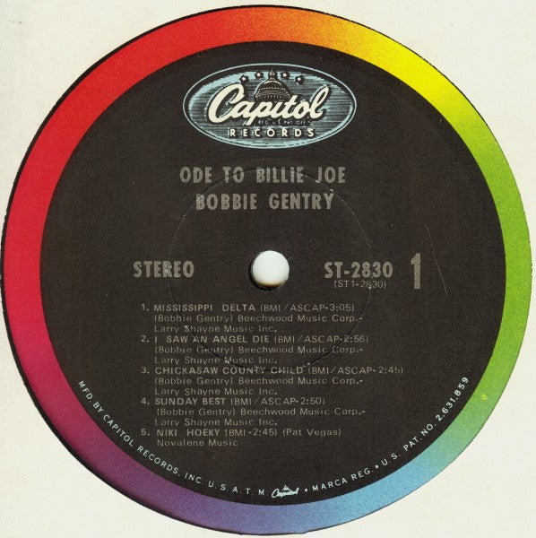 Bobbie Gentry : Ode To Billie Joe (LP, Album, M/Print, Jac)