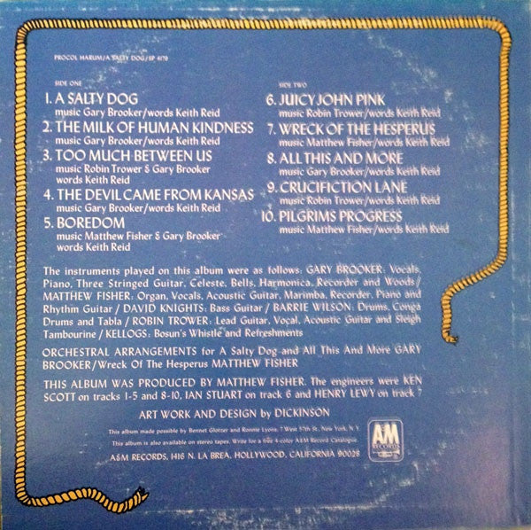 Procol Harum : A Salty Dog (LP, Album, Ter)