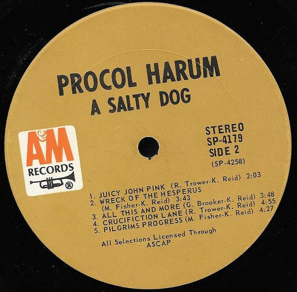 Procol Harum : A Salty Dog (LP, Album, Ter)