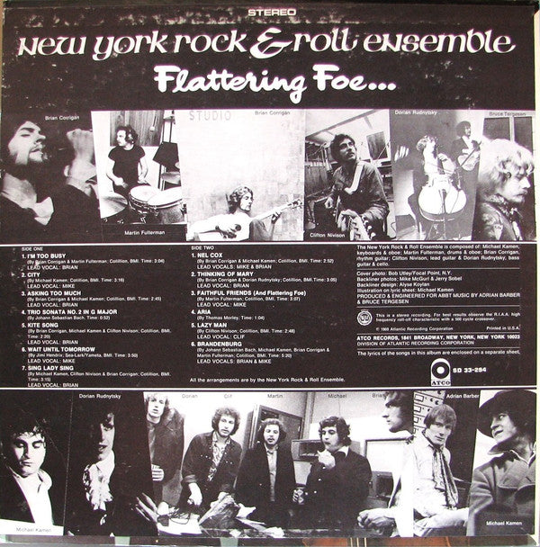 New York Rock & Roll Ensemble* : Faithful Friends (LP, Album, Mon)
