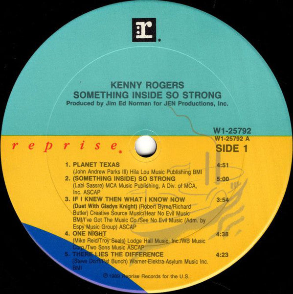 Kenny Rogers : Something Inside So Strong (LP, Album, Club)