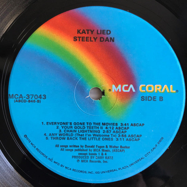 Steely Dan : Katy Lied (LP, Album, RE, Glo)