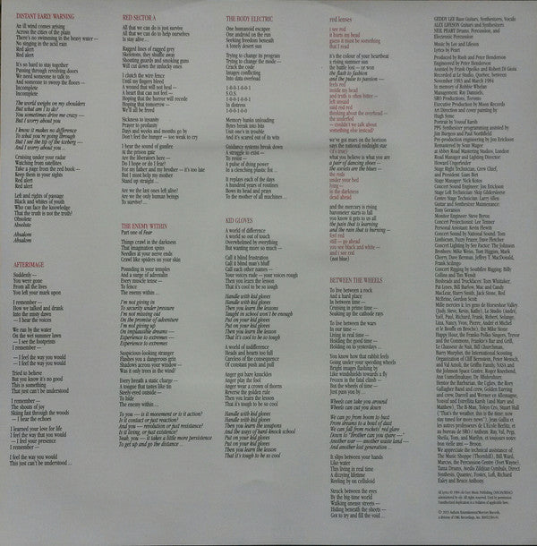 Rush : Grace Under Pressure (LP, Album, RE, RM, 200)