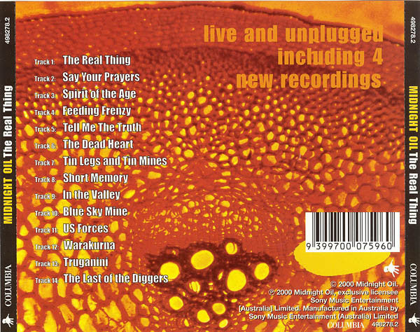 Midnight Oil : The Real Thing (CD, Album)