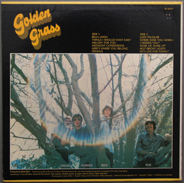 The Grassroots* : Golden Grass (Their Greatest Hits) (LP, Comp, RP)