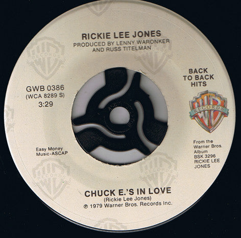 Rickie Lee Jones : Chuck E.'s In Love / Young Blood (7", Single)