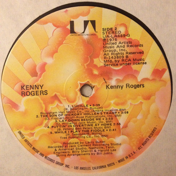 Kenny Rogers : Kenny Rogers (LP, Album, Club, RE, Ind)