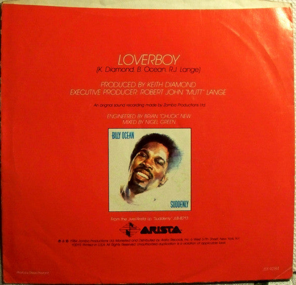 Billy Ocean : Loverboy (7", Single, Styrene, Ind)