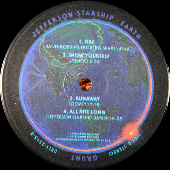 Jefferson Starship : Earth (LP, Album, Ind)