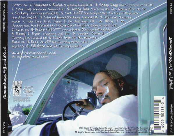 Snoop Dogg : Tha Last Meal (CD, Album, Cle)