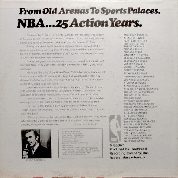 Chris Schenkel : 25th Anniversary, NBA, 25 Action Years (LP)