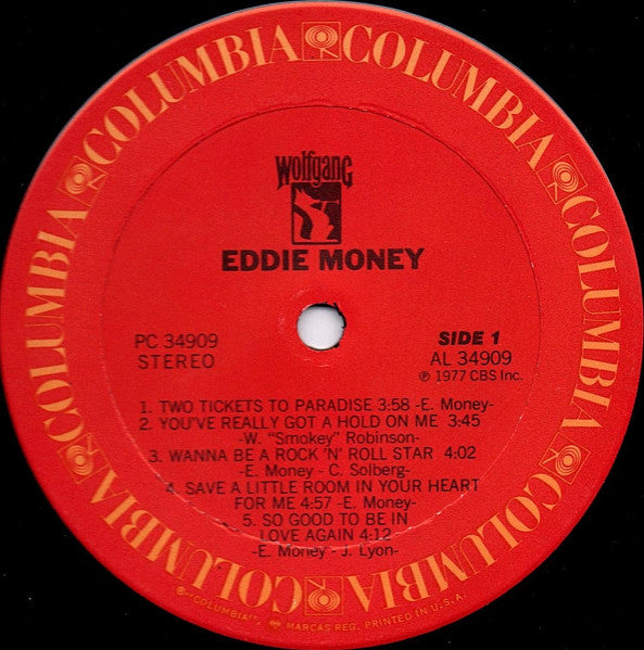 Eddie Money : Eddie Money (LP, Album, Ter)