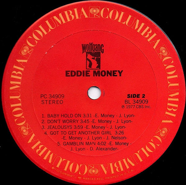 Eddie Money : Eddie Money (LP, Album, Ter)