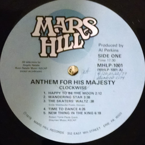 Clockwise (7) : Anthem For His Majesty (LP)