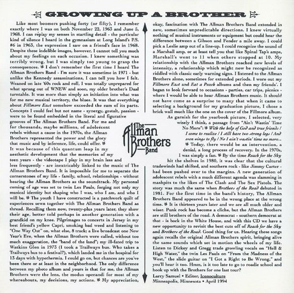 The Allman Brothers Band : Hell & High Water - The Best Of The Arista Years (CD, Comp)