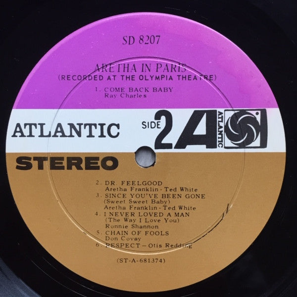 Aretha Franklin : Aretha In Paris (LP, Album, RCA)