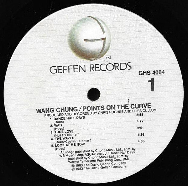 Wang Chung : Points On The Curve (LP, Album, Win)