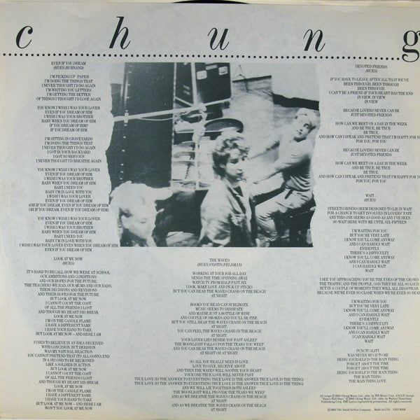 Wang Chung : Points On The Curve (LP, Album, Win)