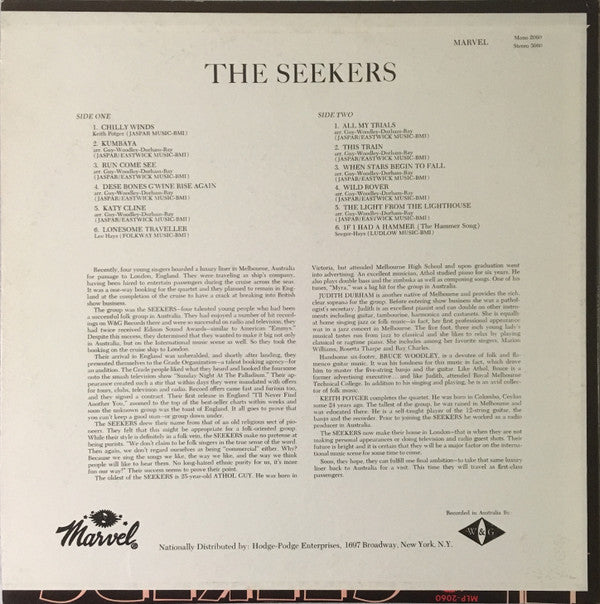 The Seekers : The Seekers (LP, Album)