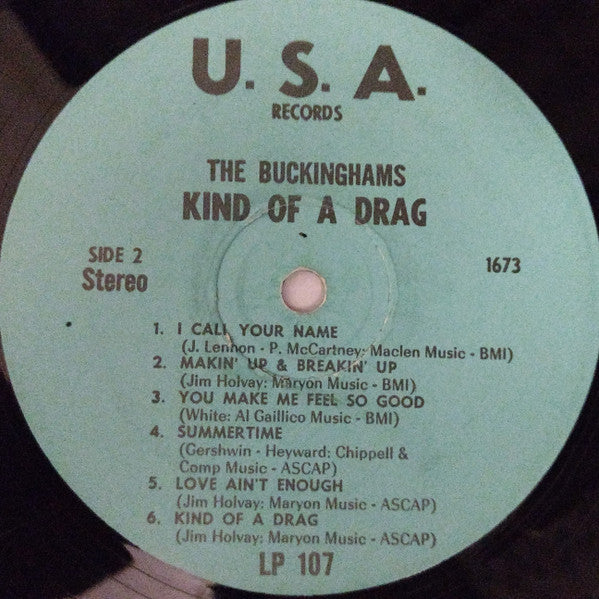The Buckinghams : Kind Of A Drag (LP, Album)