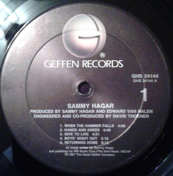 Sammy Hagar : Sammy Hagar  (LP, Album, Club)