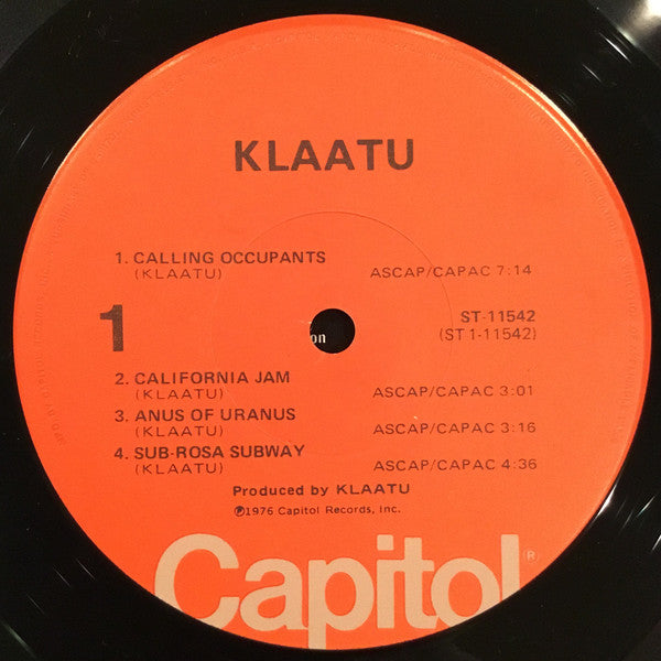 Klaatu : Klaatu (LP, Album, Jac)