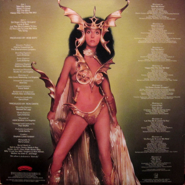 Cher : Take Me Home (LP, Album, Gol)