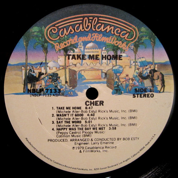 Cher : Take Me Home (LP, Album, Gol)