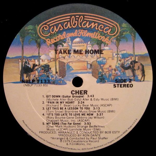 Cher : Take Me Home (LP, Album, Gol)